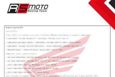 RS Moto Racing Team SSD 2020